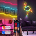 Гибкий неоновый шланг SFK-11, настенная usb LED лента 5 м, с поддержкой APP Bluetooth