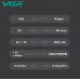Профессиональный аккумуляторный триммер для бороды и усов VGR V-995 с 4 сменными насадками 1.5-6 мм Профессиональный аккумуляторный триммер для бороды и усов VGR V-995 с 4 сменными насадками 1.5-6 мм
