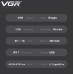 Профессиональная аккумуляторная роторная электробритва VGR V-345 RED шейвер водонепроницаемый Профессиональная аккумуляторная роторная электробритва VGR V-345 RED шейвер водонепроницаемый