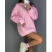 Стильный удлиненный свитшот OVERSIZE без утепления, из качественной петли + носочки Модель: 824-1590/1