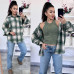 Рубашка в клетку в стиле oversize ткань - турецкая байка кашемир Модель: 771-984