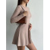 Платье колокольчик Модель: 824-1373 Цвет: бежевый