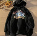 Худи Oversize Looney Tunes трехнитка на флисе с принтом размер: 42-48 Модель 1526-2326 цвет черный