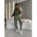 Костюм спортивный женский Модель: 1512-308 Цвет: графит, черный, молоко, хаки, шоколад
