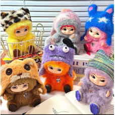 Игрушка сюрприз vakuku пушистая куколка брелок kawaii в коробке 18 см