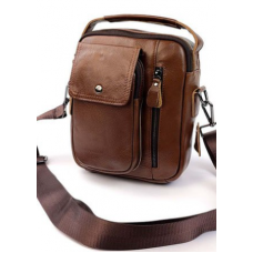Mужская кожаная сумка Brown
