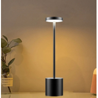 Настольная лампа LED с аккумулятором 34 см черная